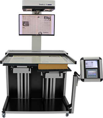 Color overhead scanner for formats up to A1+.