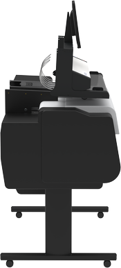 Move scanner back and forth for access to printer cover & ink tanks.