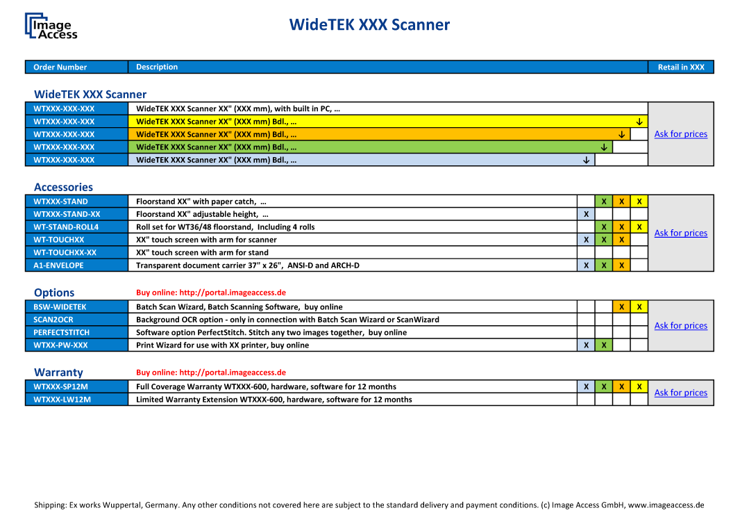 WideTEK 12 Flatbed Scanner A3+ - Models & Options